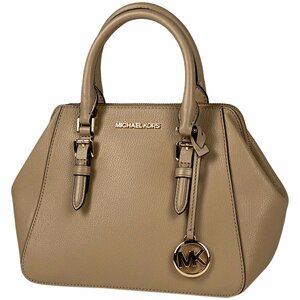 マイケルコース Michael Kors ロゴ ハンドバッグ 手提げ ハンドバッグ レザー ベージュ 35T0GCFM2L レディース 【中古】