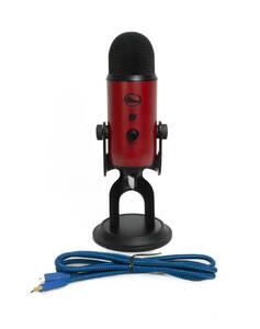 【希少】【レッド】Blue Yeti Satin Red プロフェッショナルUSBマイクロフォン