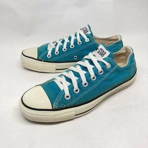 貴重! 90s USA製 CONVERSE ALL STAR ターコイズ 25cm / コンバース オールスター キャンバス アメリカ