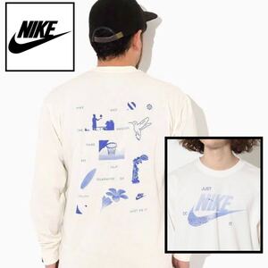 NIKE 長袖デザインTシャツ ホワイト 半袖Tシャツ ナイキ