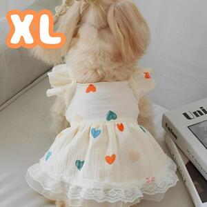 【サイズ：XL】犬 ドレス 服 ワンピース 犬服 犬の服 洋服 小型犬 ペット服