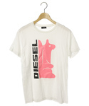 メンズ　DIESEL ディーゼル　カンガルー　半袖Tシャツ　白　M　2019　ピンク