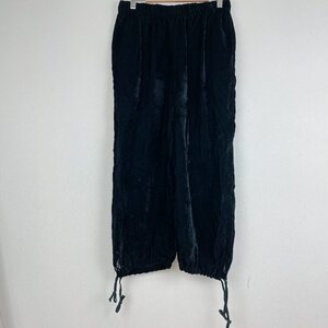 COMME des GARCONS　パンツ　サイズ:S　ブラック　ベロア　ポケットあり　透け素材　コムデギャルソン　RC-P001