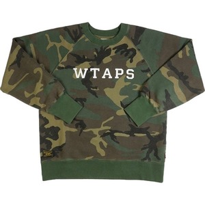 WTAPS ダブルタップス 15AW DESIGN C NECK 4/SWEATSHIRT.COTTON クルーネックスウェット 緑 Size 【M】 【中古品-非常に良い】 20785765