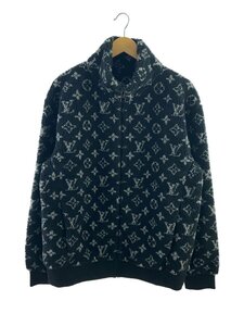 LOUIS VUITTON◆21SS/フリースジャケット/L/ポリエステル/BLK/モノグラム/RM211Q TCM HKY44W