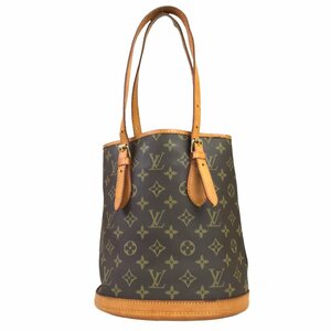 【1円～】ルイヴィトン Louis Vuitton バッグ トートバッグ モノグラム プチバケット M42238 ブラウン レザー 中古　