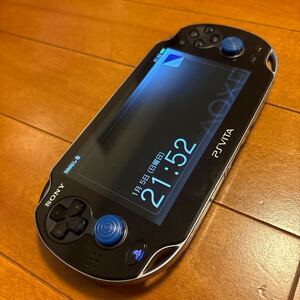 SONY PSVITA PCH-1100 AA01クリスタルブラック　3G Wi-Fi 16GB付き