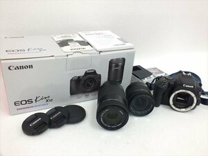 ◆ 1円スタート◆ Canon キャノン EOS kiss X10 デジタル一眼レフ 18-55mm 55-250mm レンズ 中古 現状品 240901Y8909