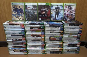 【ジャンク】【1円スタート】XBOX360/エックスボックス360 ゲームソフト 大量 約100本まとめ売り 【A242】