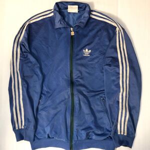 アディダス　adidas US M トラックジャケット　ジャージ　ブルー