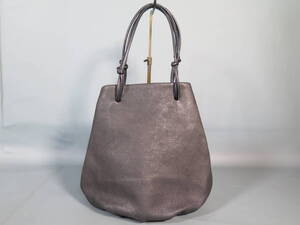 バッグ① CLASKA Gallery & Shop DO Sac de lacet やわからレザー ハンドバッグ 巾着 墨黒★レディース トートバッグ ブラック