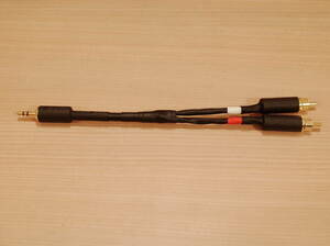 ★ 即決 MOGAMI 2534 RCA-ステレオミニプラグ3.5mm 変換ケーブル 20cm Yケーブル 金メッキ NYS352AG NYS231BG-LL(アンフェノール変更可) ★