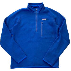 2012年製 patagonia ベターセーター フリース ジャケット S ブルー ハーフジップ プルオーバー パーカー パタゴニア Better Sweater 25521