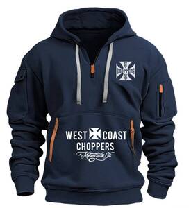 WESTCOAST CHOPPERS パーカー　トレーナー　紺　XL