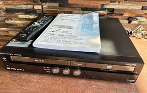 美品 希少 VHSダビングも シャープ DV-ACV52 HDMI付き HDD/DVD/VHS 純正リモコン