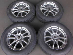 HS1043　送料無料! 4本SET価格! 超バリ山 225/65R17 グッドイヤー ICENAVI SUV スタッドレス 17×7J 5穴 PCD114.3 +48