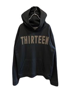 ★RARE THIRTEEN JAPAN Y2K sweat parka rhinestone logo share spirit goa LGB 14th addiction kmrii ifsixwasnine スウェット パーカー