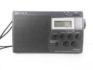 ★☆SONY FM/AMコンパクトラジオ ICF-M260 動作品 オマケ新品電池付き☆★