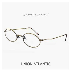 新品 日本製 ユニオンアトランティック メガネ ua3600 11 46mm unionatlantic 眼鏡 鯖江 メンズ 男性用 オーバル 型 チタン MADE IN JAPAN