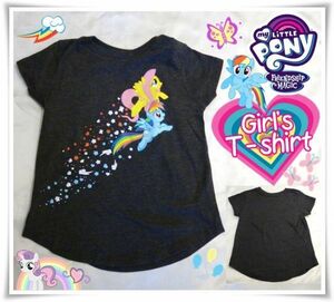 マイリトルポニー　子供用　半袖　Tシャツ　女の子　アメリカ　輸入子供服　my little pony　レインボーダッシュ　ユニコーン　4　100