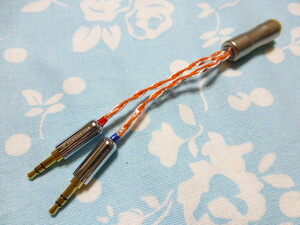 4.4mm5極 (メス) → 3.5mm×2 PHA-3 SU-AX01 TA-ZH1ES 変換ケーブル オーグライン +pt 撚り線 + 4N純銀撚り線 八芯 編み込み トープラ販売