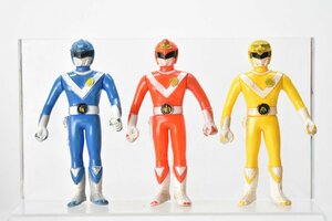 ポピー 太陽戦隊サンバルカン ミニ ソフビ 人形 約12cm 3体まとめて バルイーグル/バルシャーク/バルパンサー[POPY][特撮][昭和レトロ]H