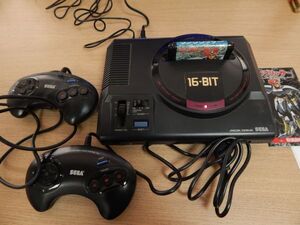 SEGA MEGA DRIVE　HAA-2510　セガメガドライブ本体　ソフトラングリッサー付き