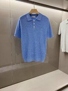 ブルネロクチネリ　BRUNELLO CUCINELLI メンズ　ポロシャツ　ニット　ビジネス　半袖　48-54　サイズ選択可能