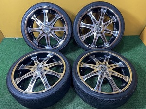 No.869　CRIMSON　クリムソン　MYRTLE　MR-11　マーテル　22インチ　22×8.5J　5穴　タイヤ付　4本セット　売切　180サイズ×4