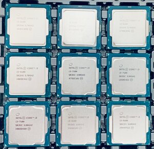 !!9枚セット!! INTEL Corei3-6100*4/7100*3/8100*1/9100*1 中古 動作品