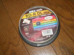 未使用品■HIDISC 録画用BD-R DL 50GB 6倍速 10枚パック HDBD-RDL6X10SP2 ■開封済