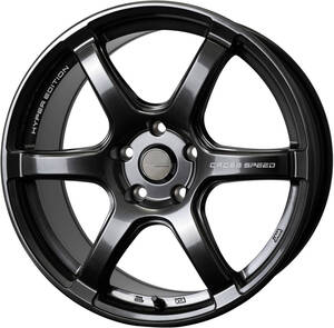 ★新作★17inch 7.5J+48 5H100 クロススピードRS6 新品 軽量6本スポーク人気ホイール1台分 タイヤset可能 CELICA PRIUS ツライチ 86 BRZ GM