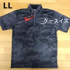 LL  ケースイス 新品 半袖ポロシャツ ハーフジップ メンズ ゴルフウェア 黒