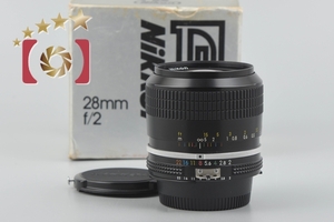 【中古】Nikon ニコン New NIKKOR 28mm f/2 Ai改 元箱付き