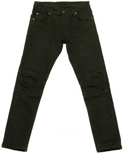 ■AKM x Lee BIKER BLACK DENIM PANTS【XS】ダブルネーム・バイカーパンツ希少新同極美品