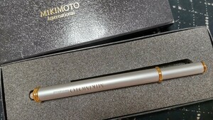 MIKIMOTO ミキモト パール付きボールペン シルバー