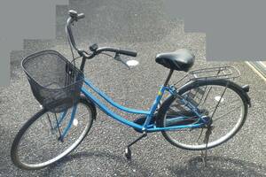 配達可能 手渡し限定 自転車　ママチャリ　シティサイクル　26インチ　ブルー 千葉
