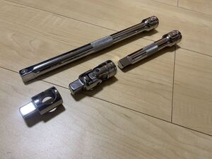 スナップオン snap-on ブルーポイント　1/2 エクステンションバー　ユニバーサルジョイント　T型アタッチメント　4点セット