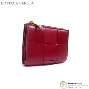 ボッテガ ヴェネタ （BOTTEGA VENETA） マキシイントレ スモール カセット 二つ折り ファスナーウォレット 財布 651381 ボルドー系（新品）