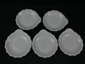 【福蔵】小皿 プレート 5枚 白磁 金淵 RF TABLE WARE TACHIKICHI 食器 径16.3cm