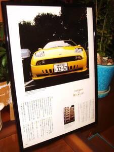 ☆フィアット・クーペ☆当時貴重記事/額装品★Ａ４額★☆No.0290☆検：カタログポスター風★ＦＩＡＴ★中古旧車カスタムパーツミニカー★