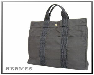 ☆HERMES/エルメス エールライントートMM グレー送料税込み！