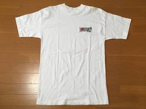 ジャマイカ製 Tシャツ HEFTY JAMICA 刺繍 M L程度 白 ホワイト MADE IN JAMAICA コットン 中古 90s 90年代 ラスタ レゲエ レア ビンテージ