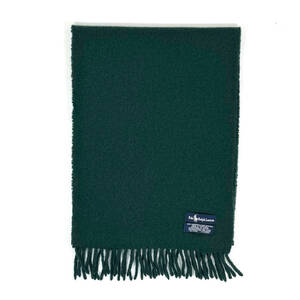 スコットランド製 1990s Polo Ralph Lauren Lambwool scarf Green ヴィンテージポロラルフローレン 緑