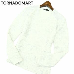 TORNADOMART トルネードマート 通年 ウェーブタック JQ フォイル★ 長袖 カットソー ロンTシャツ Sz.M　メンズ　A4T01150_2#F