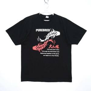 【送料無料】PUREBRED(ピュアブレッド)/2504 Tシャツ Koi United(black)/鯉/大和魂/エンセン井上/ブラック/XXLサイズ