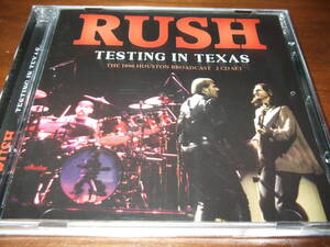 RUSH《TESTING IN TEXAS》★発掘ライブ２枚組