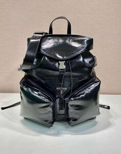 2024 SS 極上品 未使用に近い Prada レザー バックパック