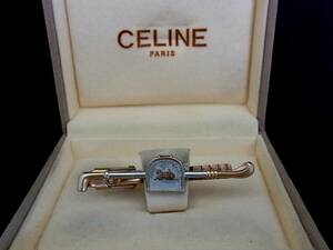 ◎№4762◎■良品■セリーヌ【ＣＥＬＩＮＥ】【ゴルフ】【シルバー・ゴールド】■ネクタイピン♪