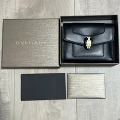 美品 ブルガリ/BVLGARI 蛇装飾 ミニ財布 12x9.5x2㎝ 約10万円